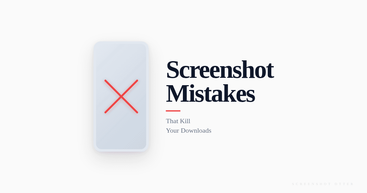 App Store Screenshot Mistakes That Kill Your Downloads